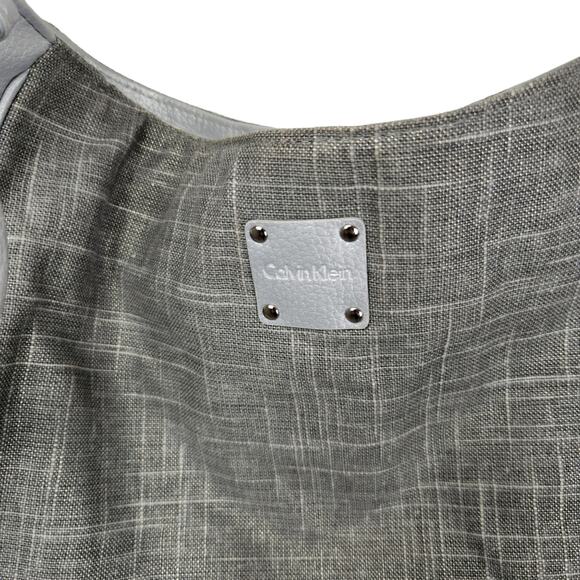 Calvin Klein Silver / Grey Shoulder Tote Bag - Picture 3 of 8